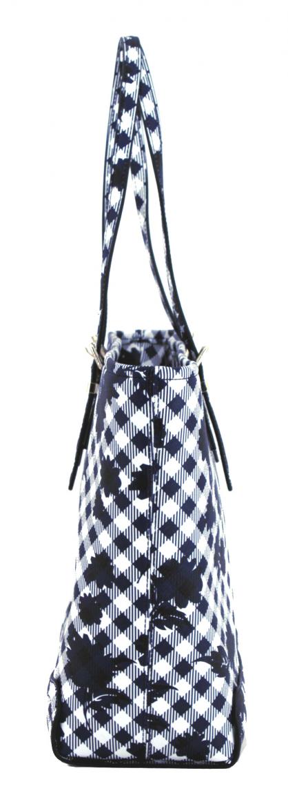 Henkeltasche Tommy Hilfiger Honey Tote Print Navy blau Streifen