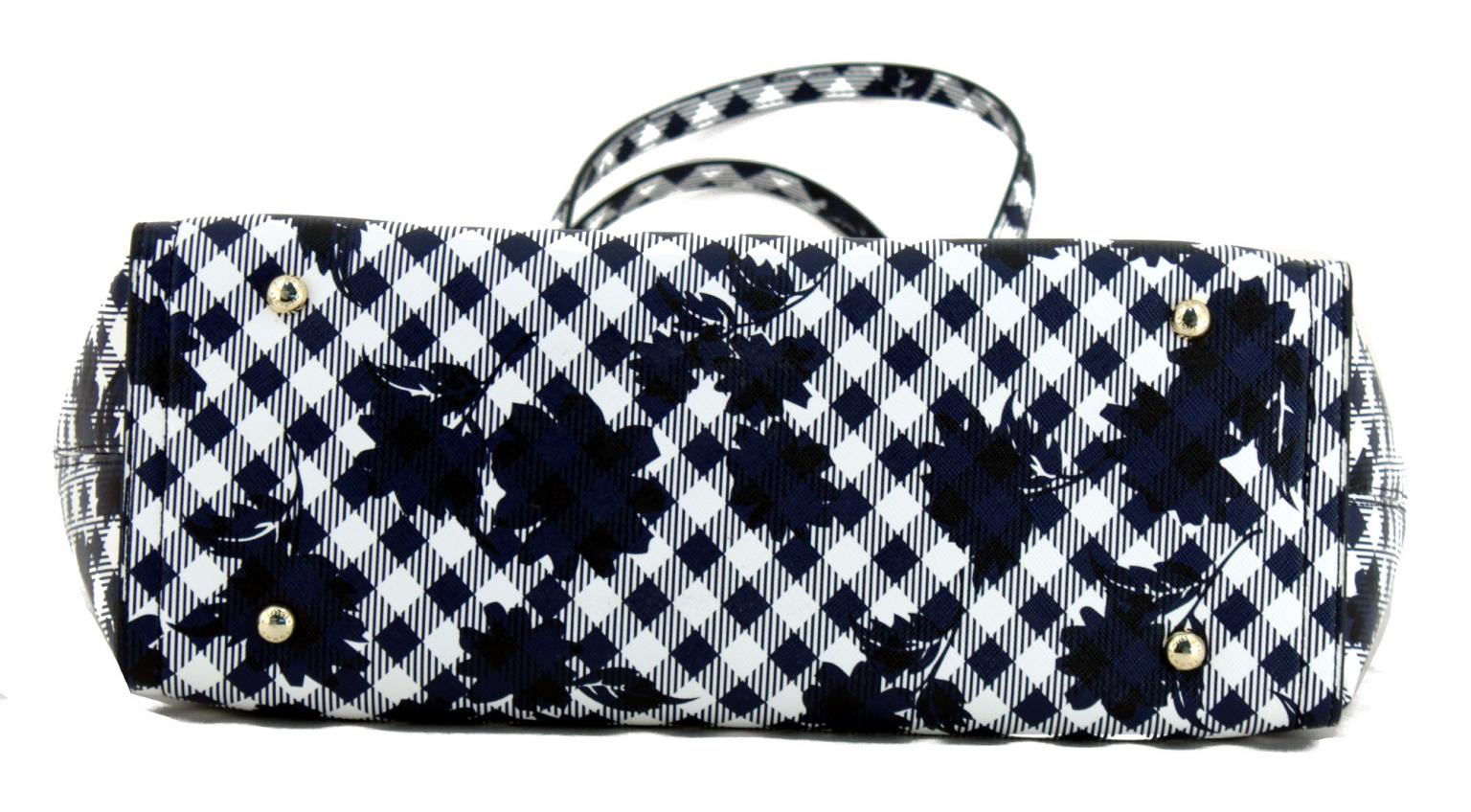 Henkeltasche Tommy Hilfiger Honey Tote Print Navy blau Streifen