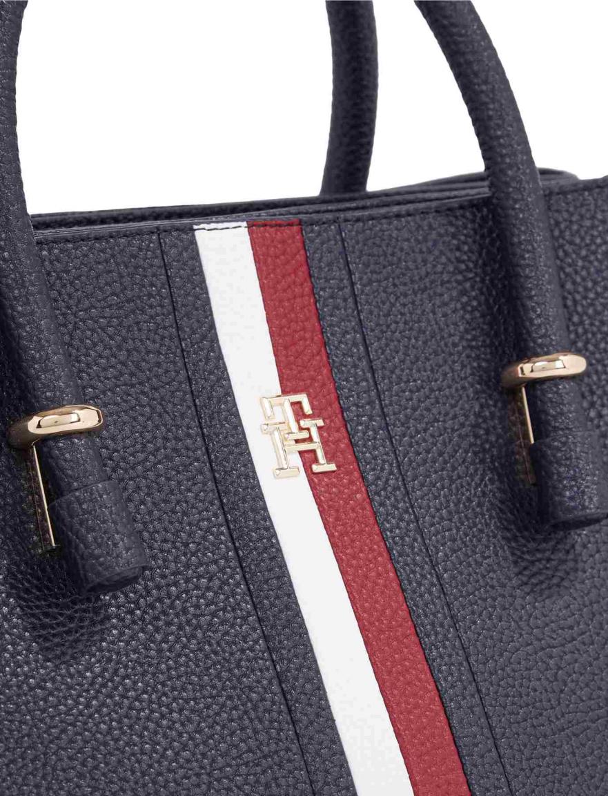 Henkeltasche Tommy Hilfiger TH Emblem Satchel Corp Streifen