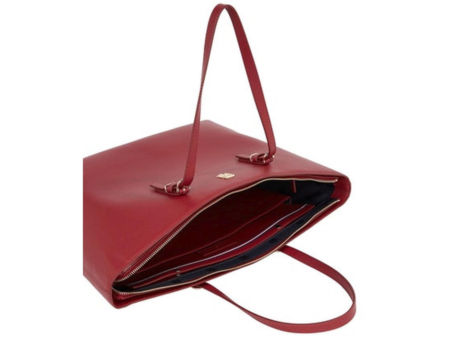 Henkeltasche Tommy Hilfiger Timeless Med Tote Damen Rouge Rot