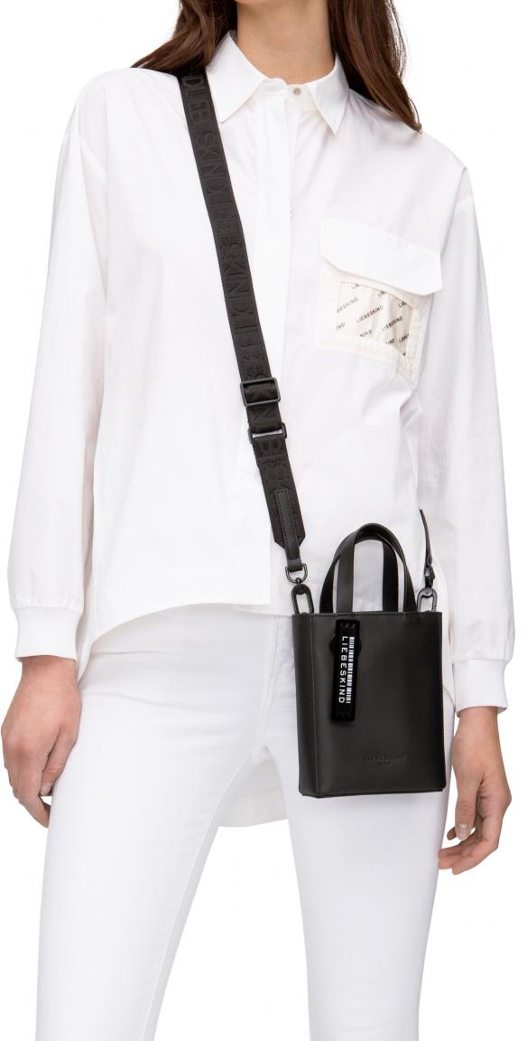 Henkeltasche Tote XS caramel braun Liebeskind Bauchtasche velour