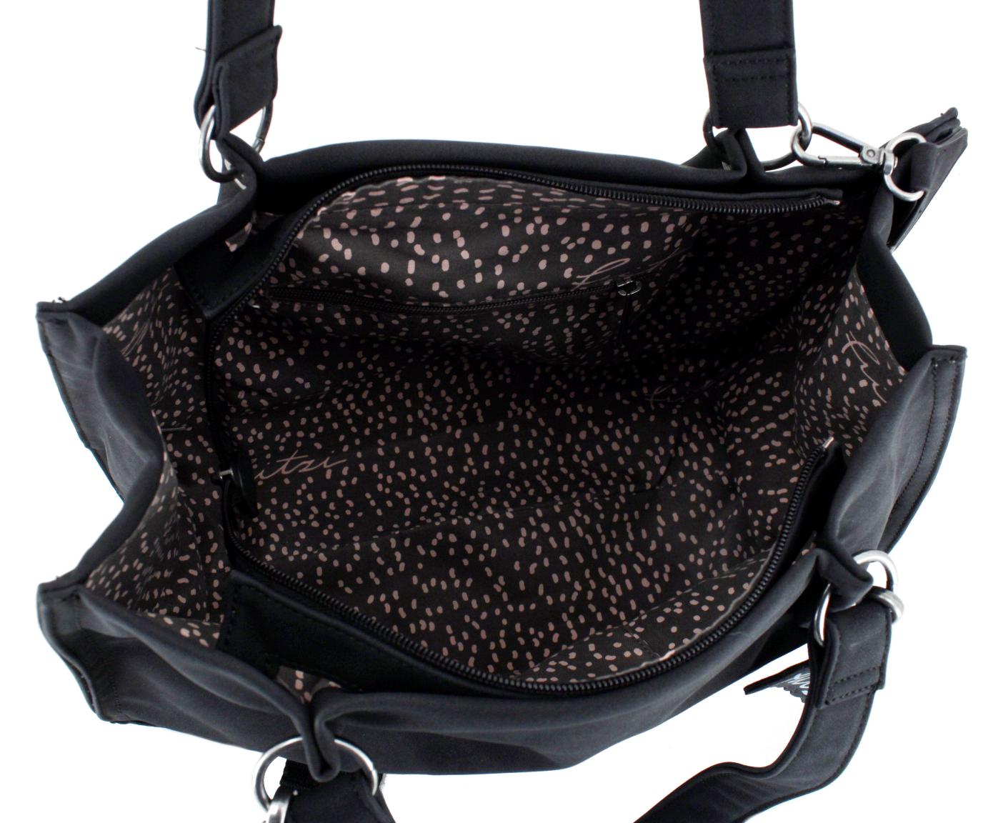 Henkeltasche Toty01 Fritzi aus Preußen Black nachhaltig