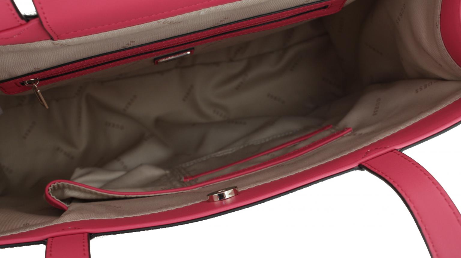 Henkeltasche XL Guess Monique Coal Grau Schwarz 4G Print