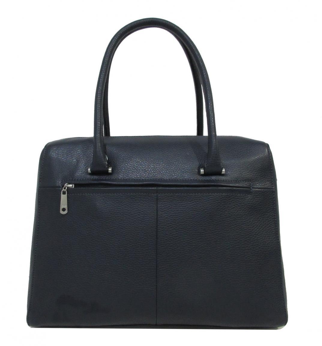 Henkeltasche dunkelblau Leder Gigi Fratelli Business Damen