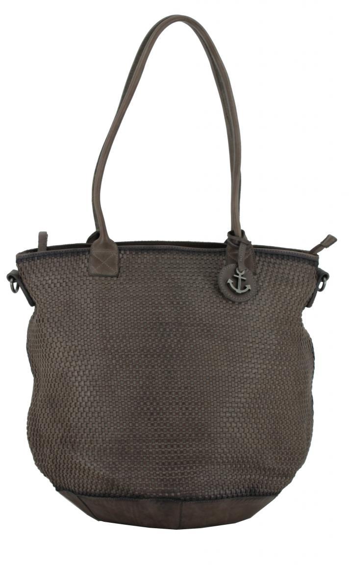 Henkeltasche grau Harbour2nd Marilyn Soft Weaving 2 Stone