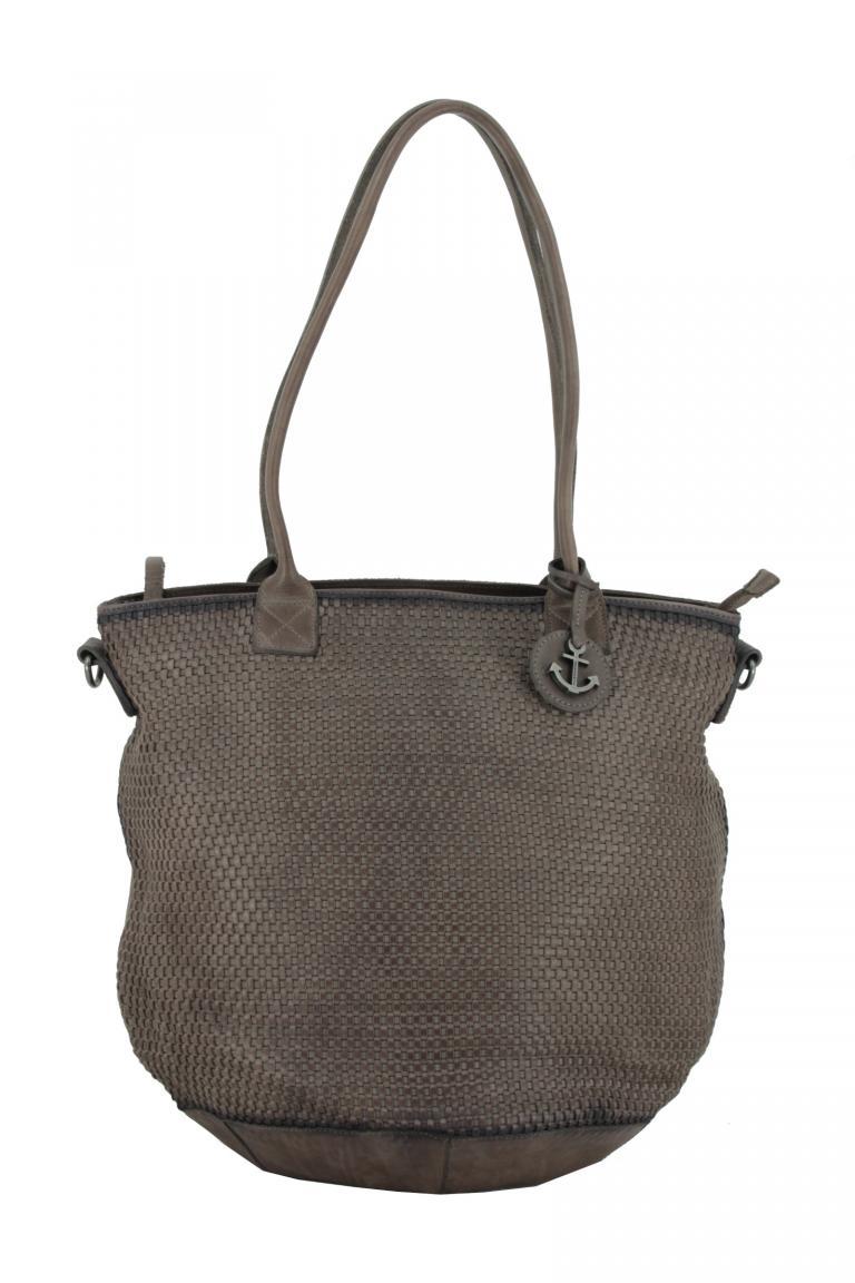 Henkeltasche grau Harbour2nd Marilyn Soft Weaving 2 Stone