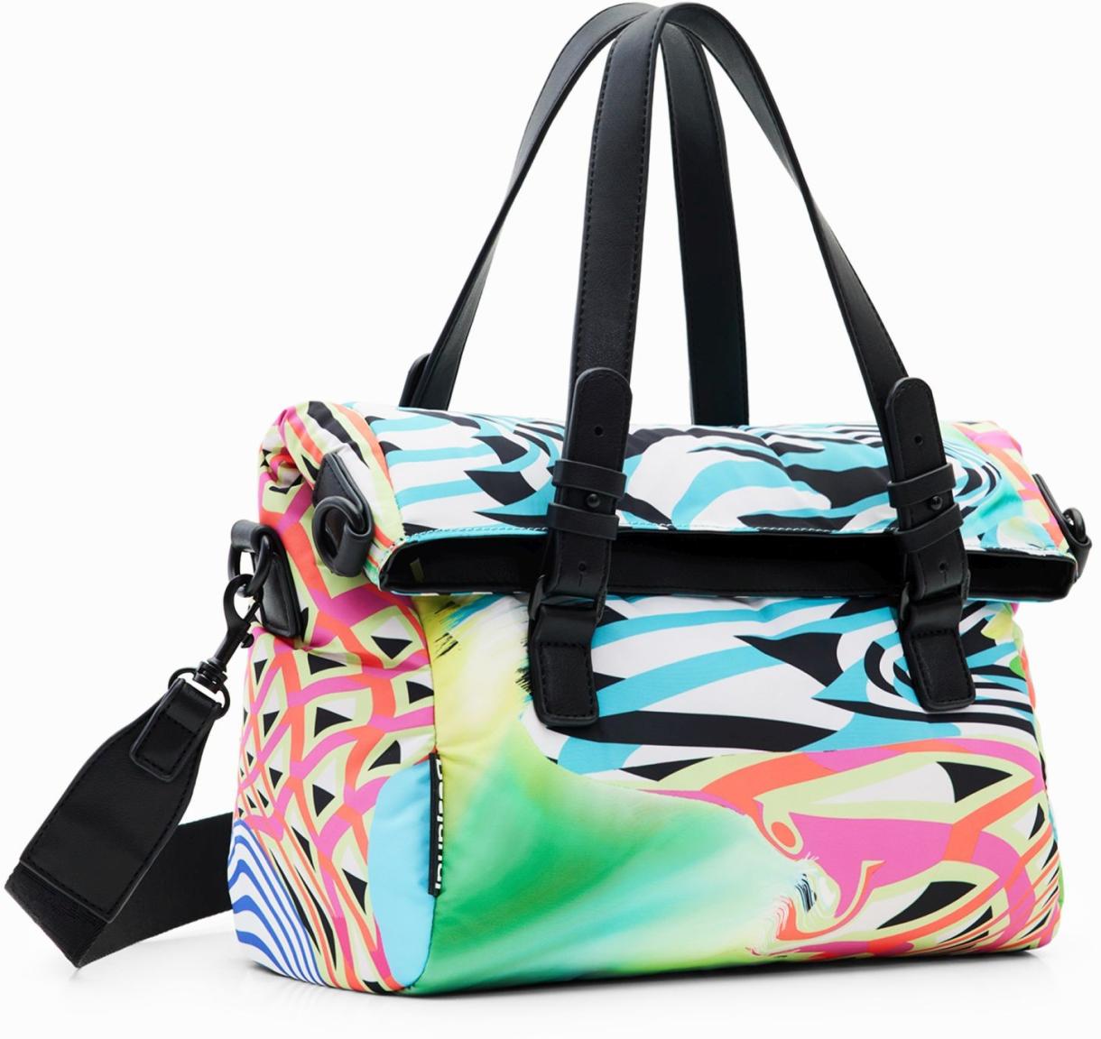 Henkeltasche knallbunt Desigual Loverty recycled Hawaiian Geosurf