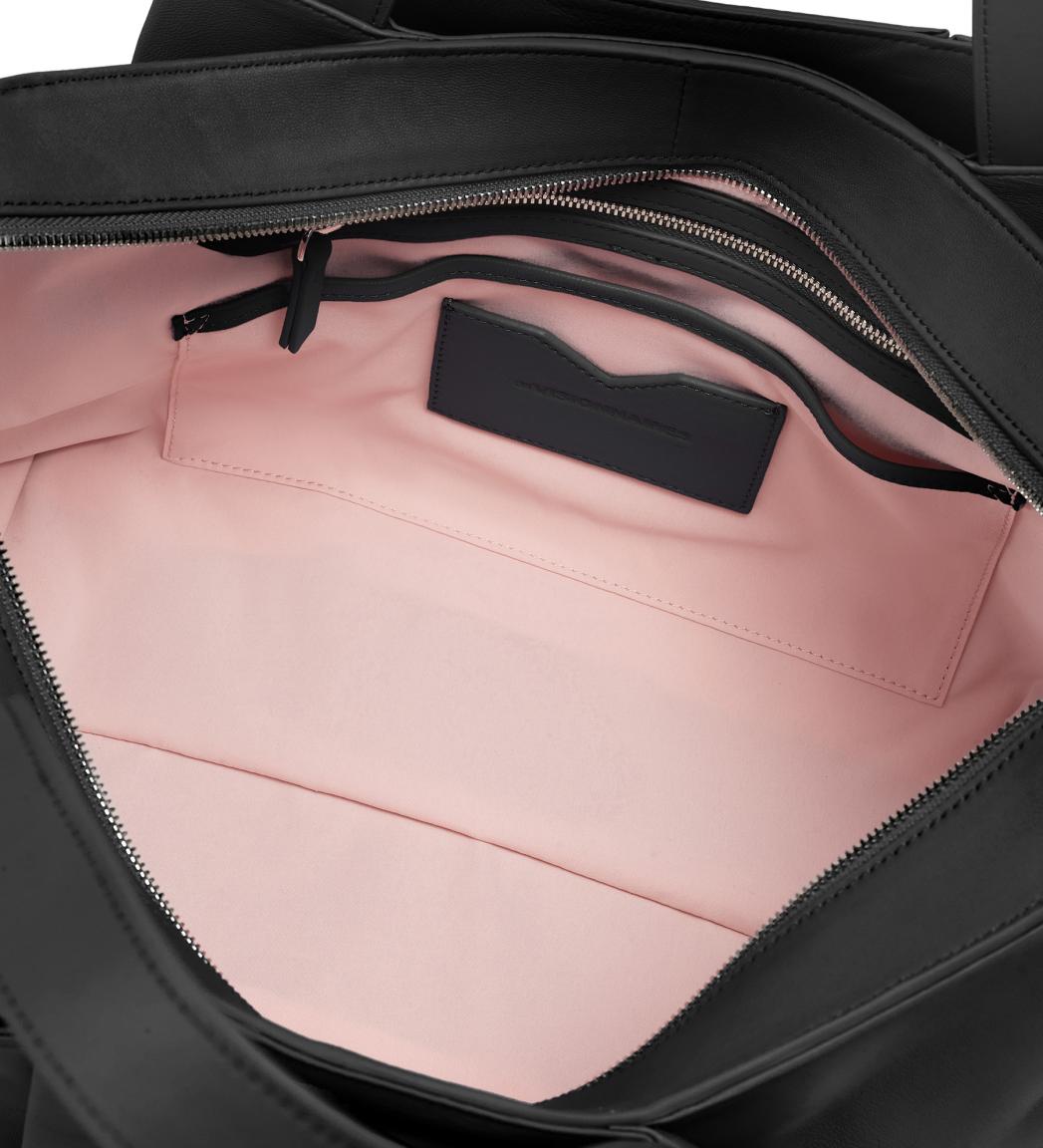 Henkeltasche schwarz Chenelle Silky Lammleder Les Visionnaires
