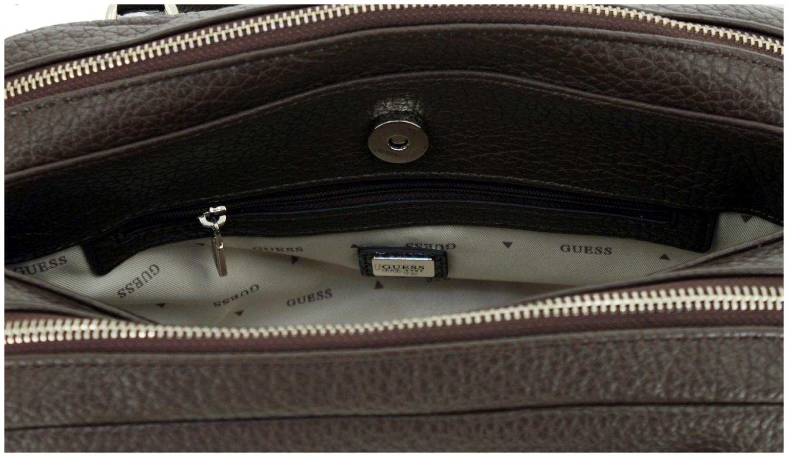 Henkeltasche schwarz Guess Marsha Box Satchel 