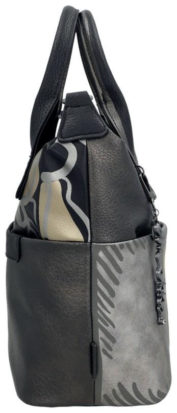 Henkeltasche schwarz silber bestickt Nature Koko Anekke Mademoiselle
