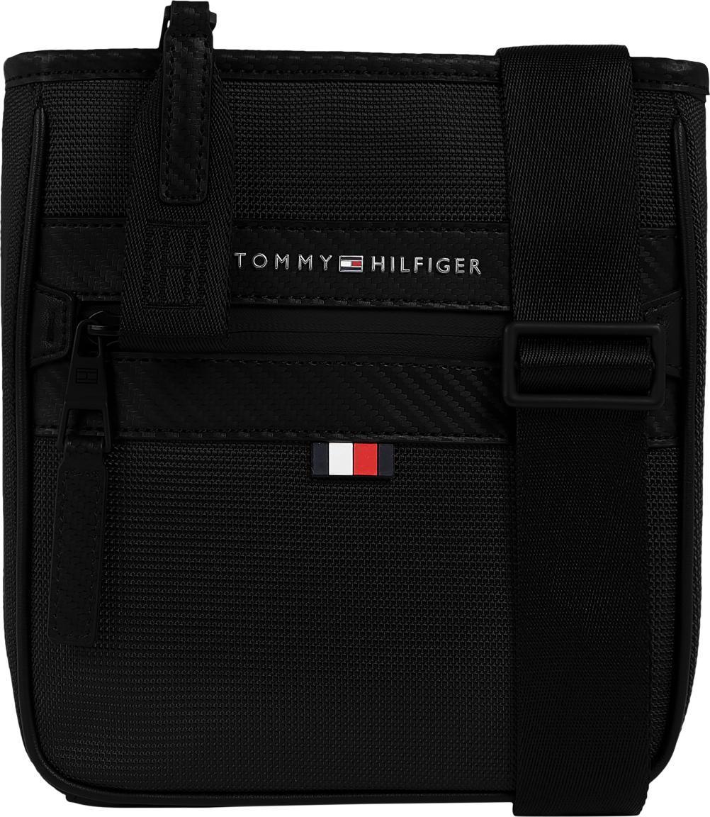 Herren Schultertasche Tommy Hilfiger Elevated Nylon Mini Crossover schwarz Carbon