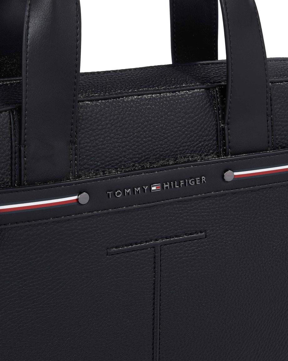 Herren Tommy Hilfiger Computer Tasche Schwarz