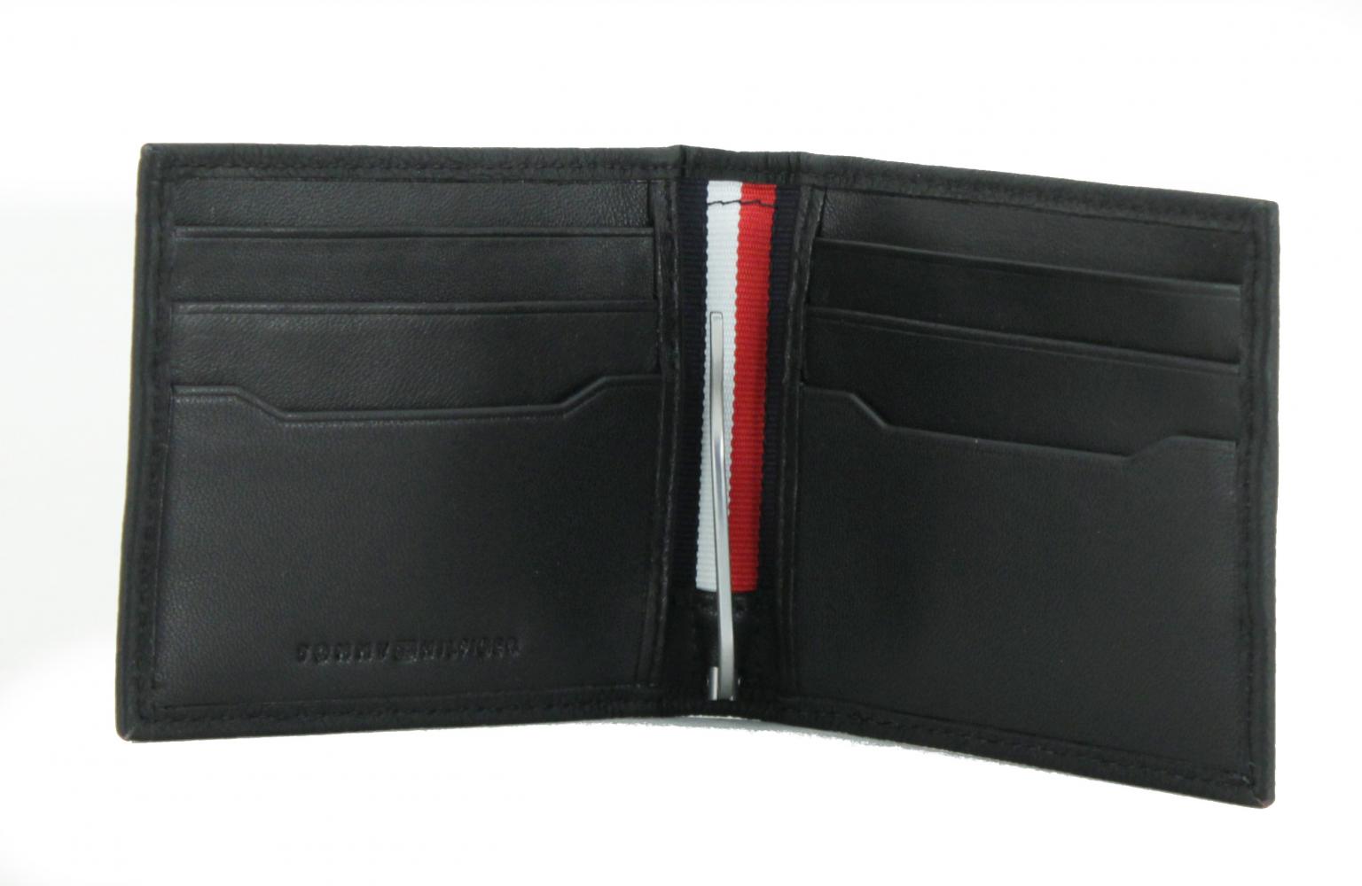 Herrenbörse Mini Tommy Hilfiger Downtown Mini CC Geldscheinklammer schwarz RFID