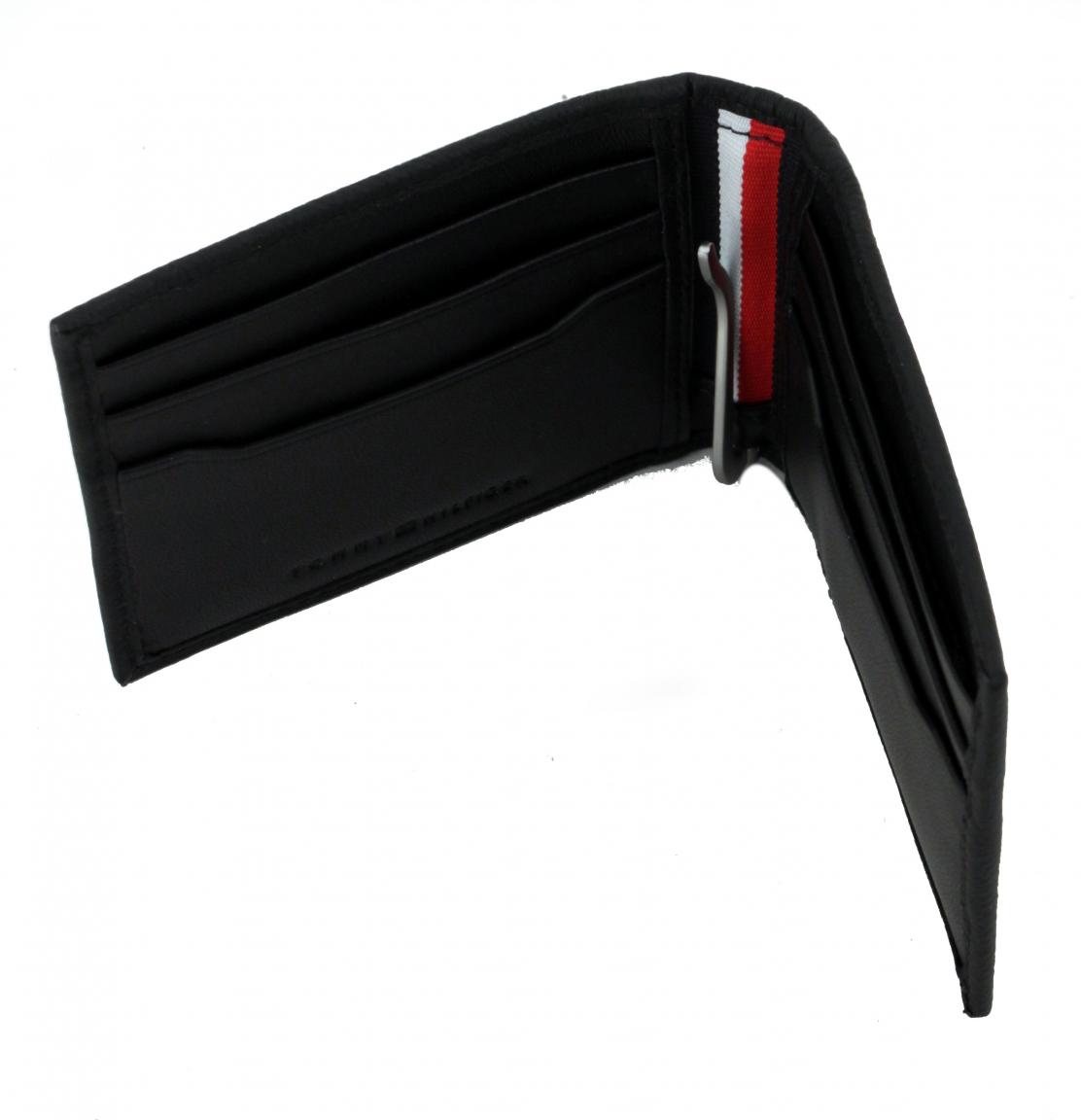 Herrenbörse Mini Tommy Hilfiger Downtown Mini CC Geldscheinklammer schwarz RFID