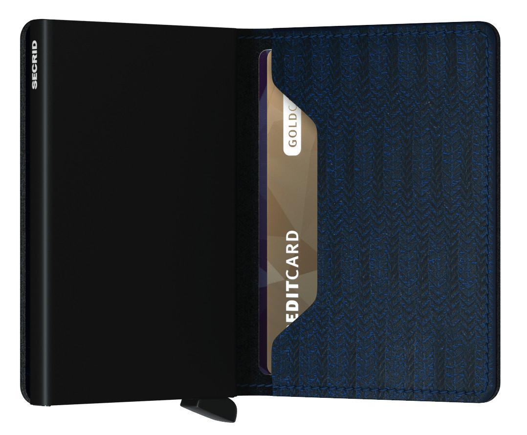 Herrenbörse Slimwallet Secrid Dash Navy RFID-Schutz blau schwarz