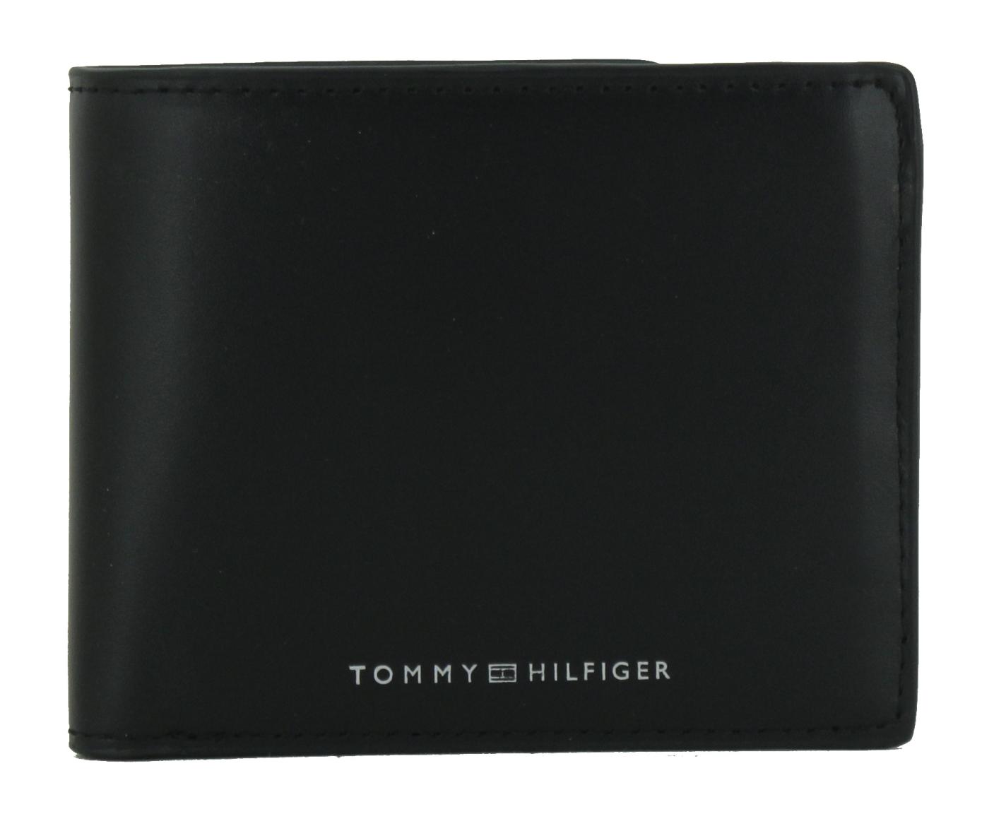 Herrenbrieftasche schwarz Glattleder Tommy Hilfiger Modern Leather CC Flap and Coin