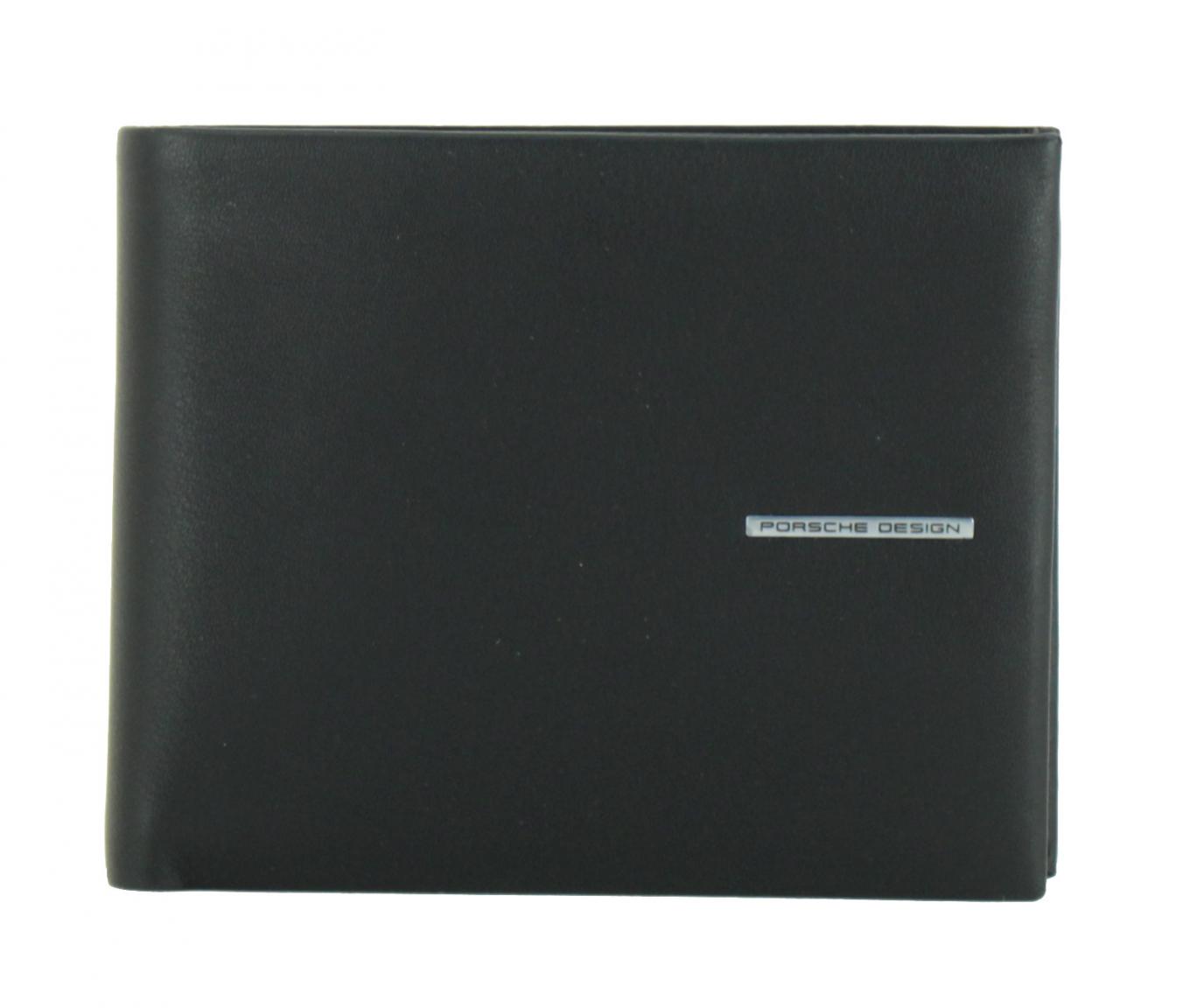 Herrengeldbeutel Porsche Design RFID schwarz Leder Billfold H10