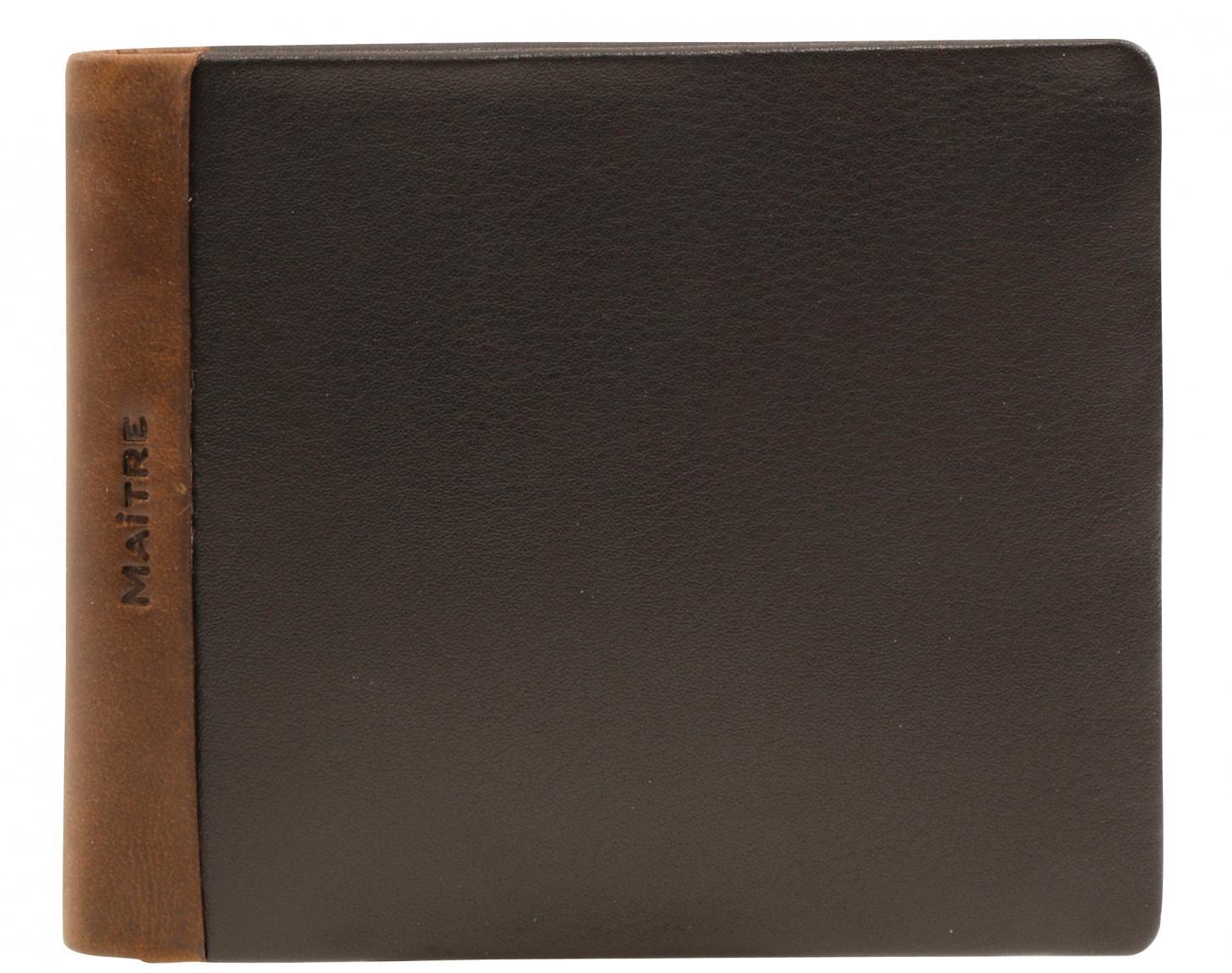 Herrengeldbörse Maitre bundenbach Gandolf BillFold dark brown RFID