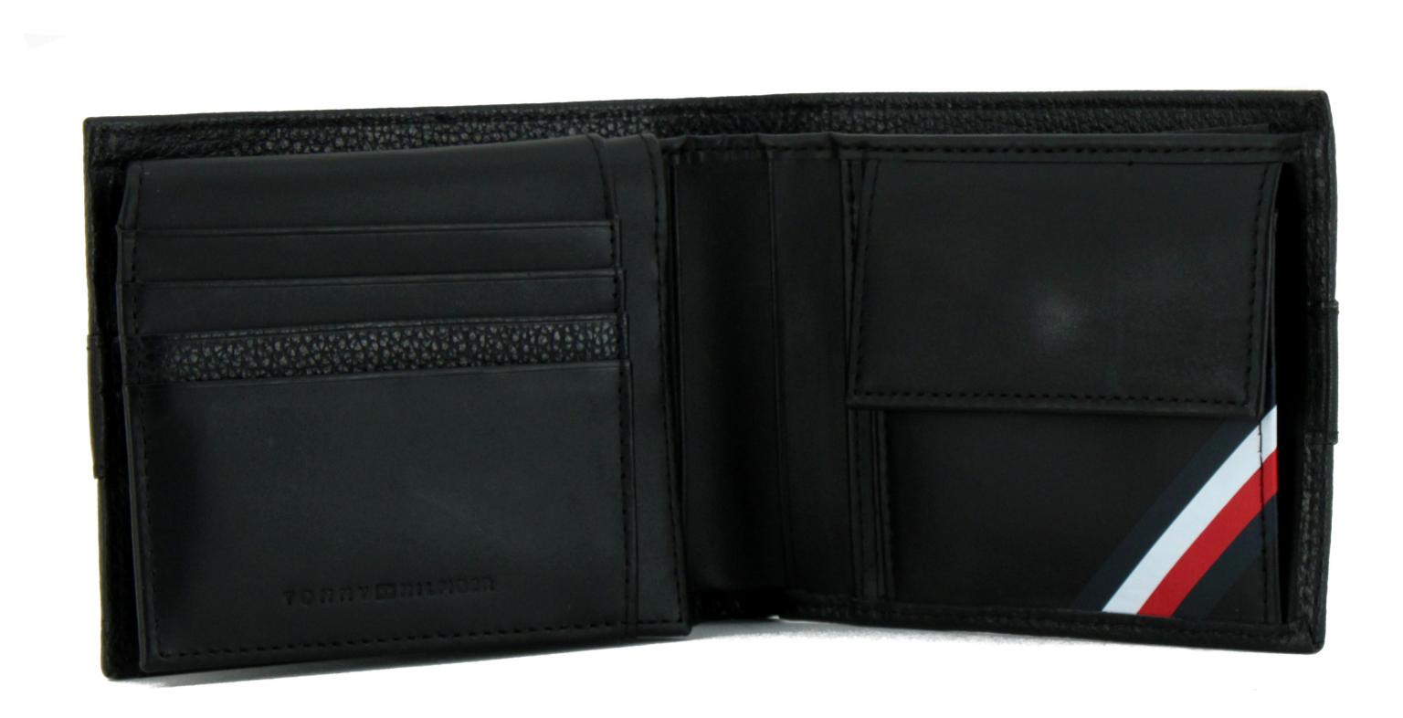 Herrengeldtasche Tommy Hilfiger Downtown Flap schwarz Leder