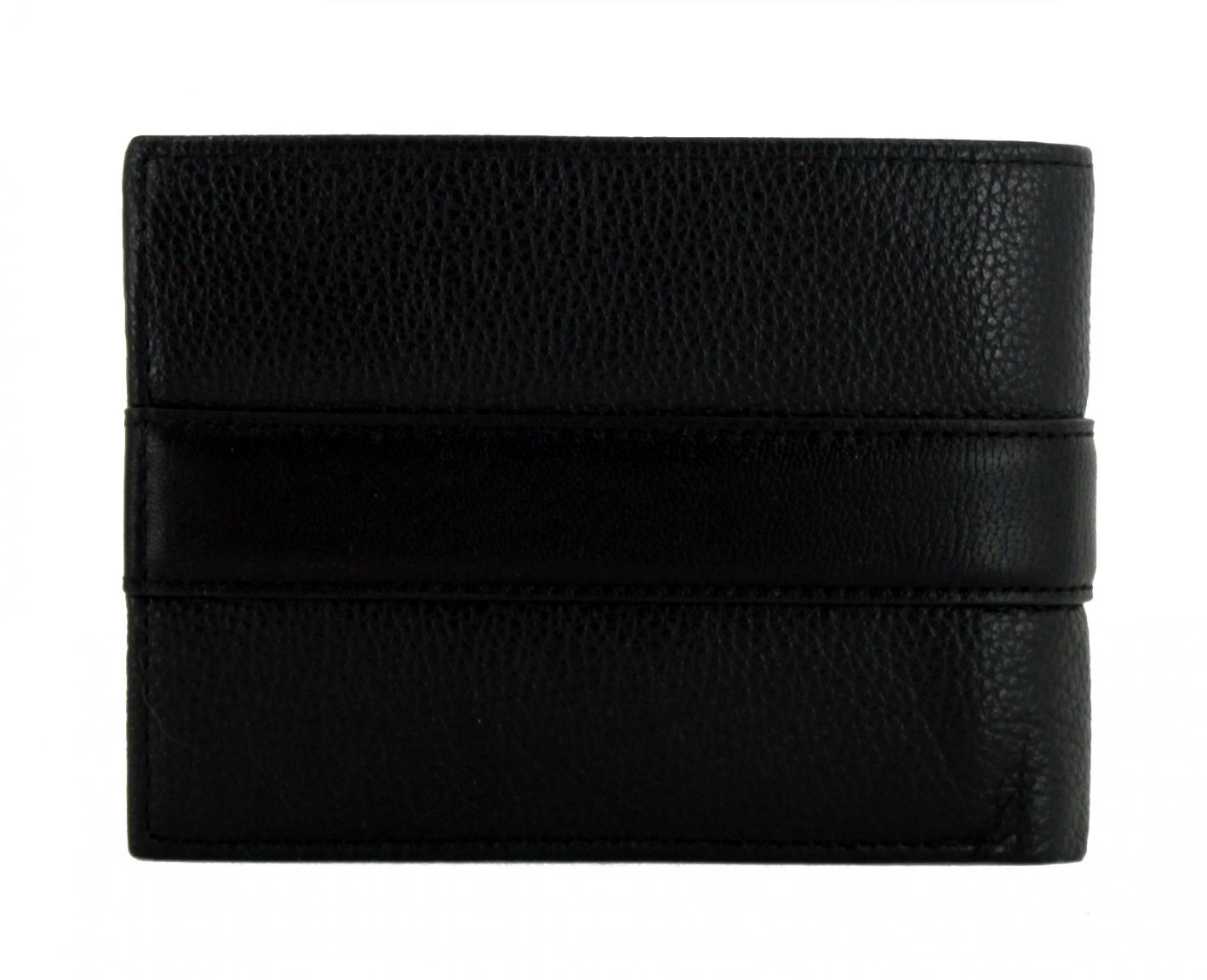 Herrengeldtasche Tommy Hilfiger Downtown Flap schwarz Leder