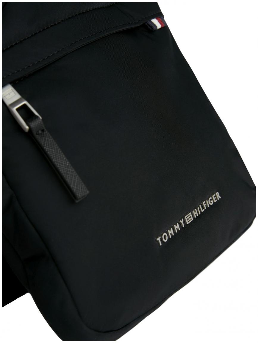Herrentasche Tommy Hilfiger Signature Mini Crossover Nylon schwarz
