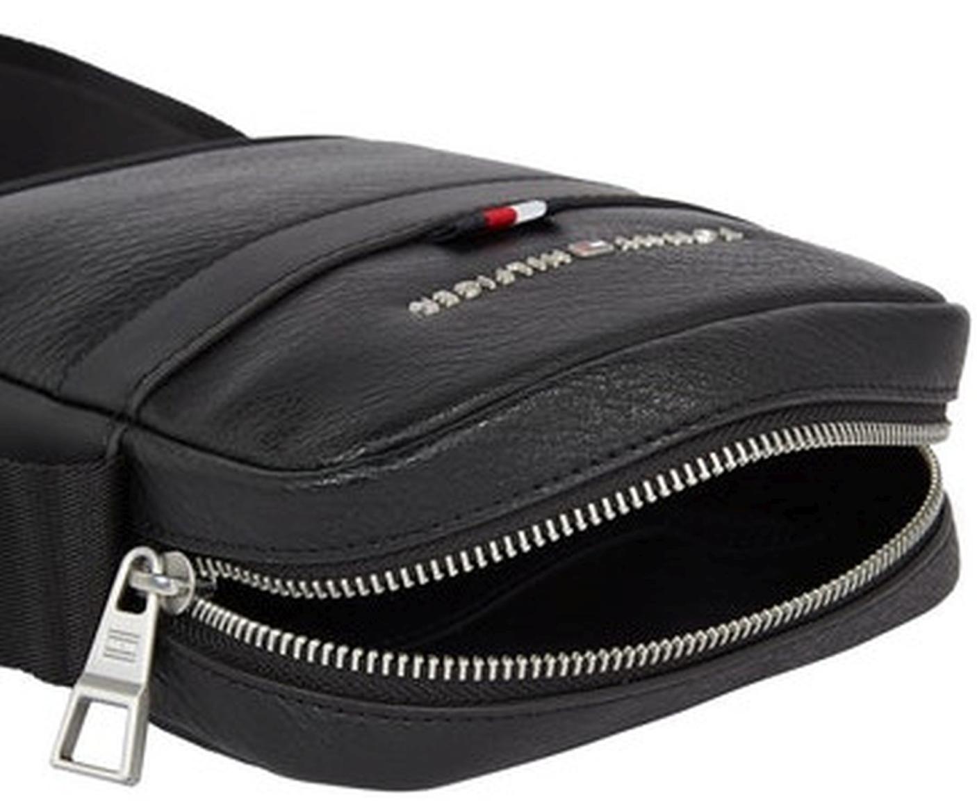 Herrentasche Tommy Hilfiger Transit PU Mini Reporter Black 