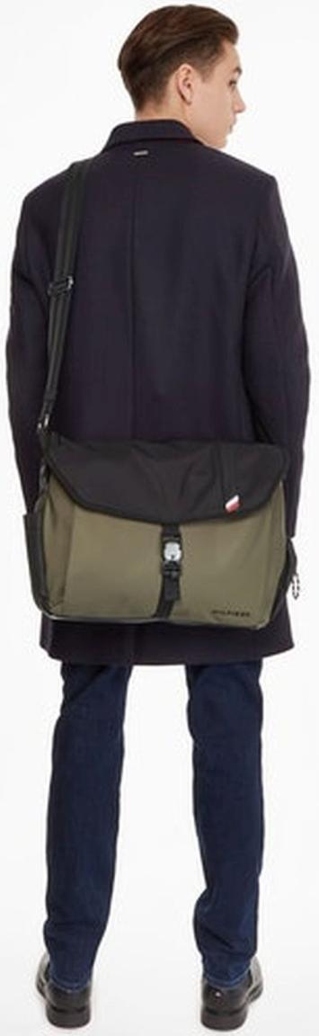 Herrenumhängetasche Tommy Hilfiger Army Green Olivegrün Tech Essential Messenger