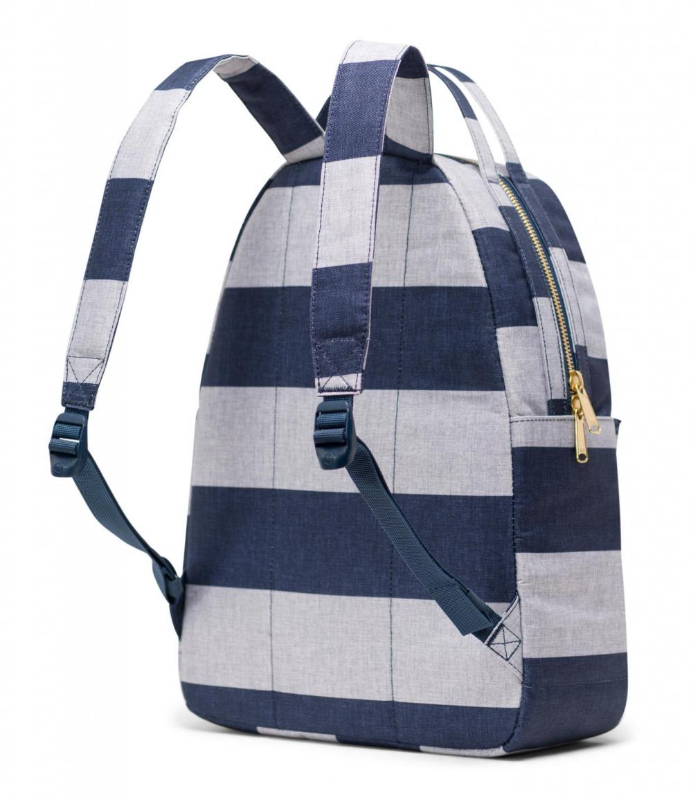 Herschel Freizeitrucksack Blockstreifen Nova Mid blau grau