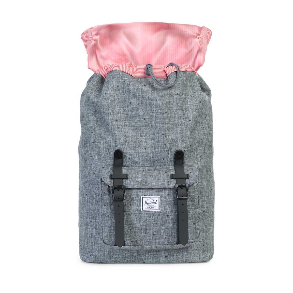 Herschel Little America Mid Volume Rucksack grau mit Tupfen