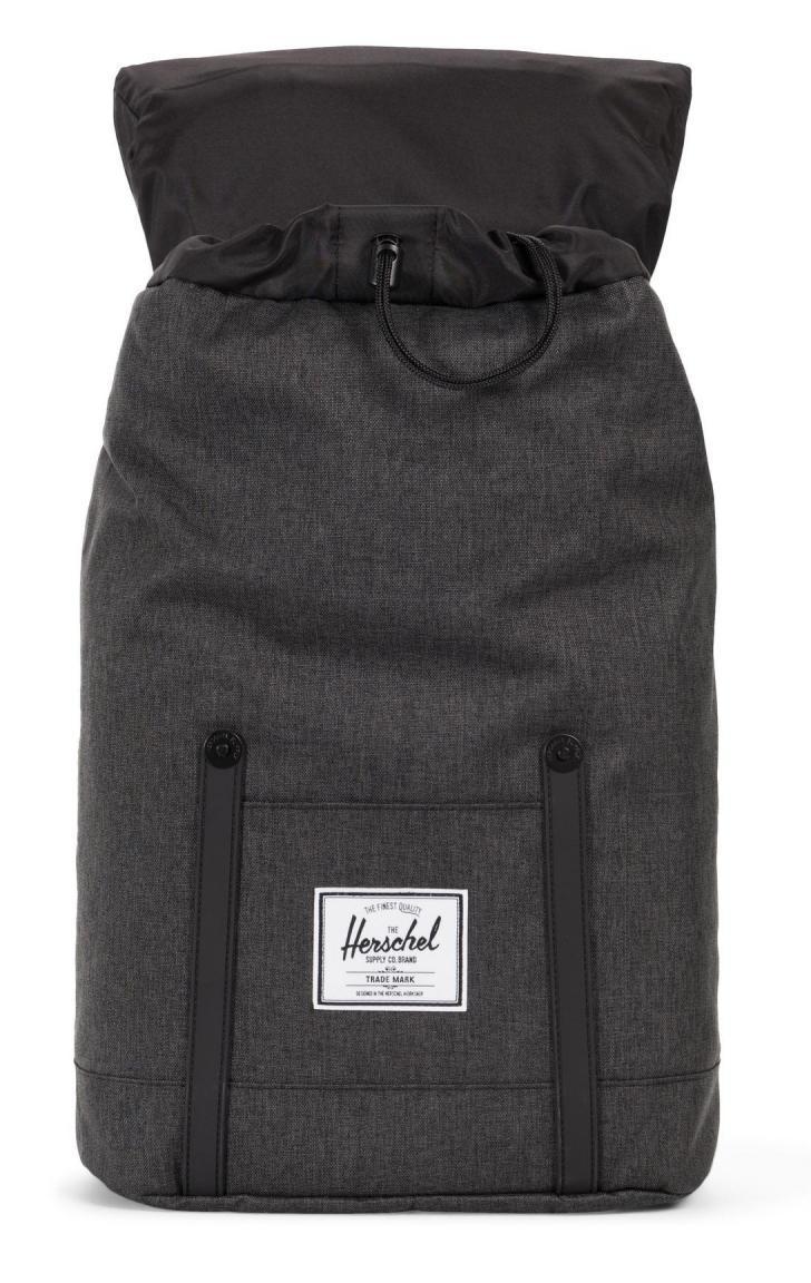 Herschel Retreat Schulrucksack Black Crosshatch schwarz