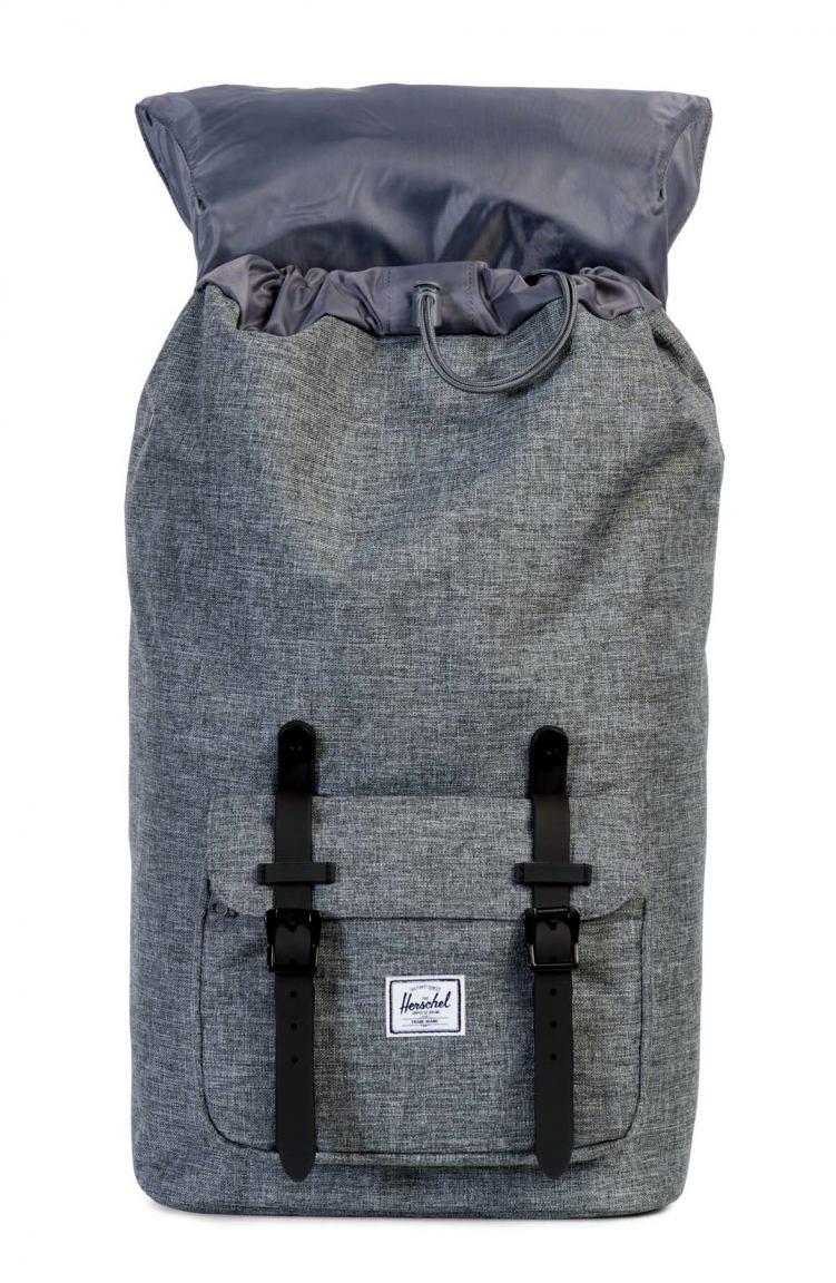 Herschel Rucksack Little America Raven Crosshatch/Black Rubber G