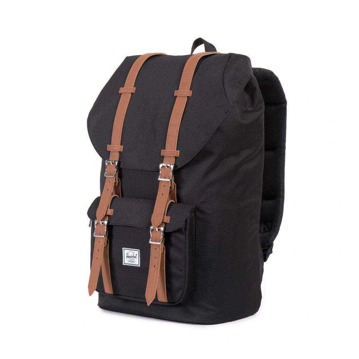 Herschel Schulrucksack Little America Schwarz/braun