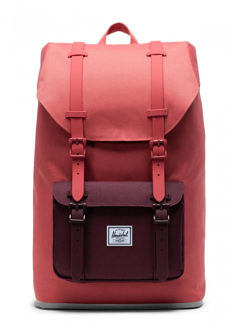 Herschel Schultasche gepolstert Little America M Mineral Red