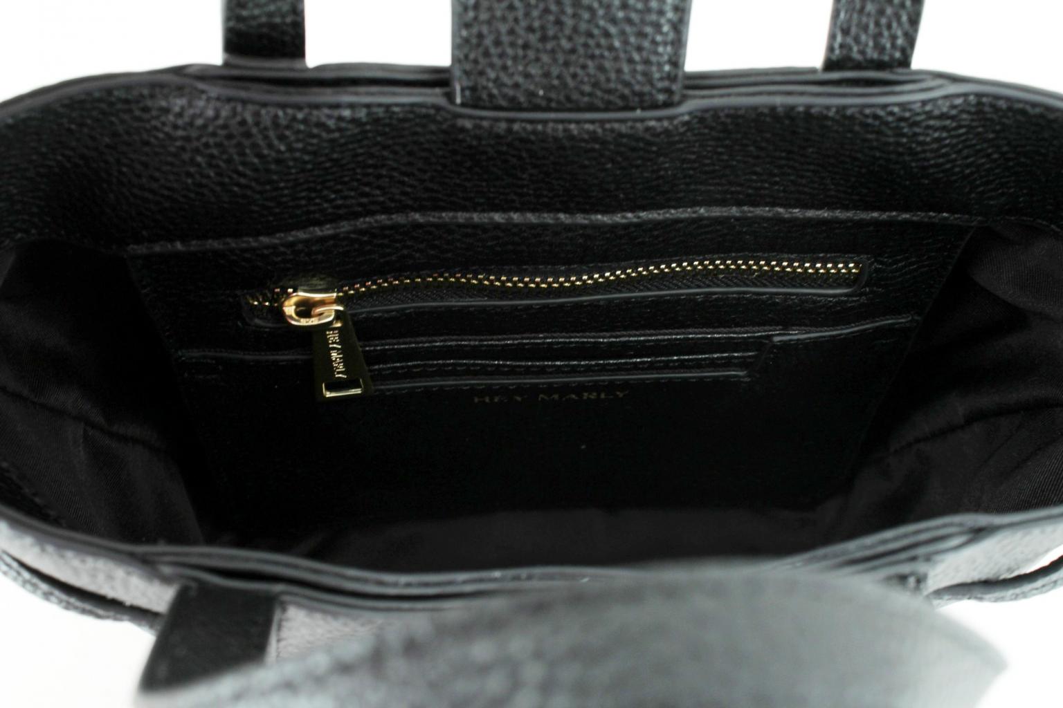 Hey Marly Kurzgrifftasche recyceltes Leder Pretty Wonder S Crema beige