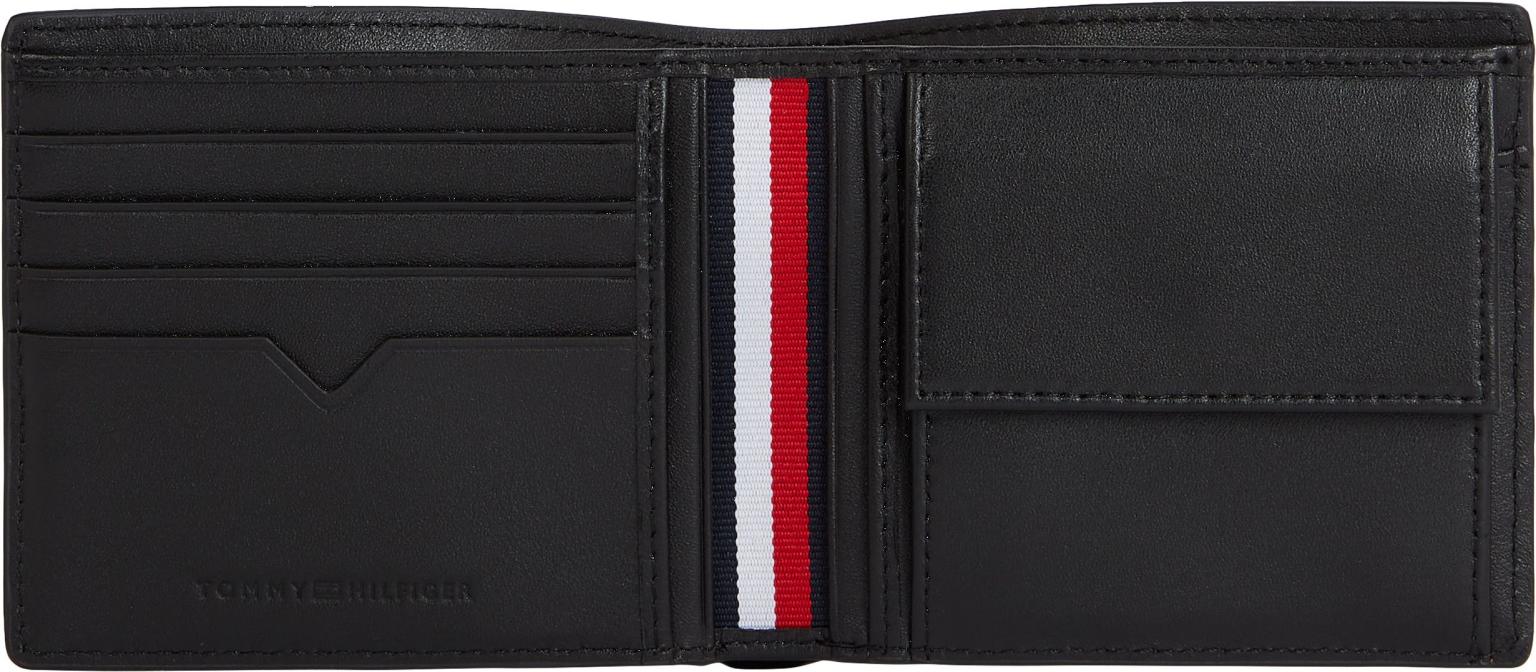 Hilfiger Geldbörse Männer Modern Leder CC Flap & Coin Schwarz