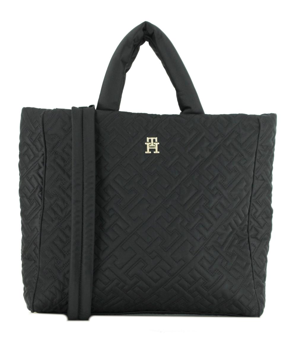 Hilfiger Nylontasche Flow Tote wattiert Black