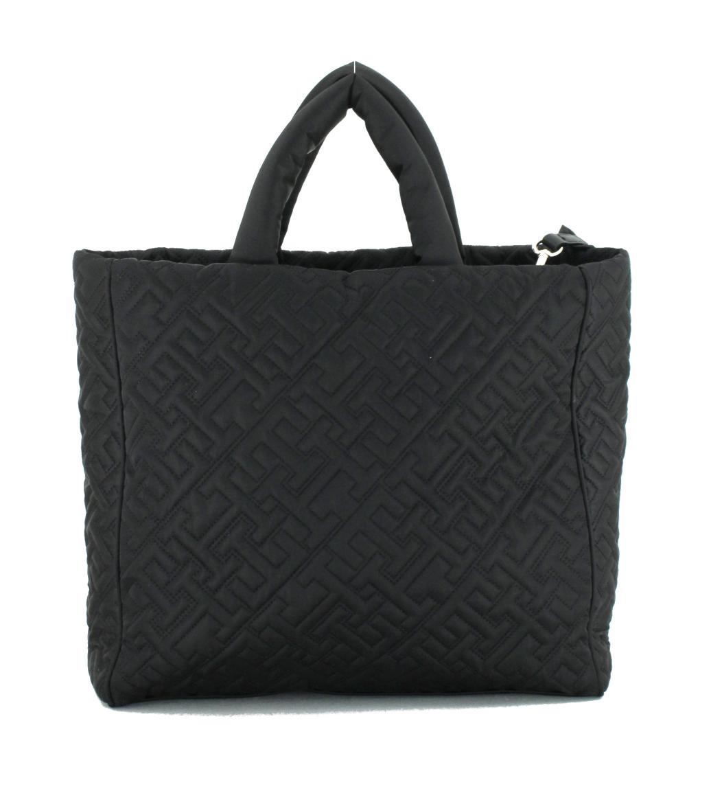 Hilfiger Nylontasche Flow Tote wattiert Black