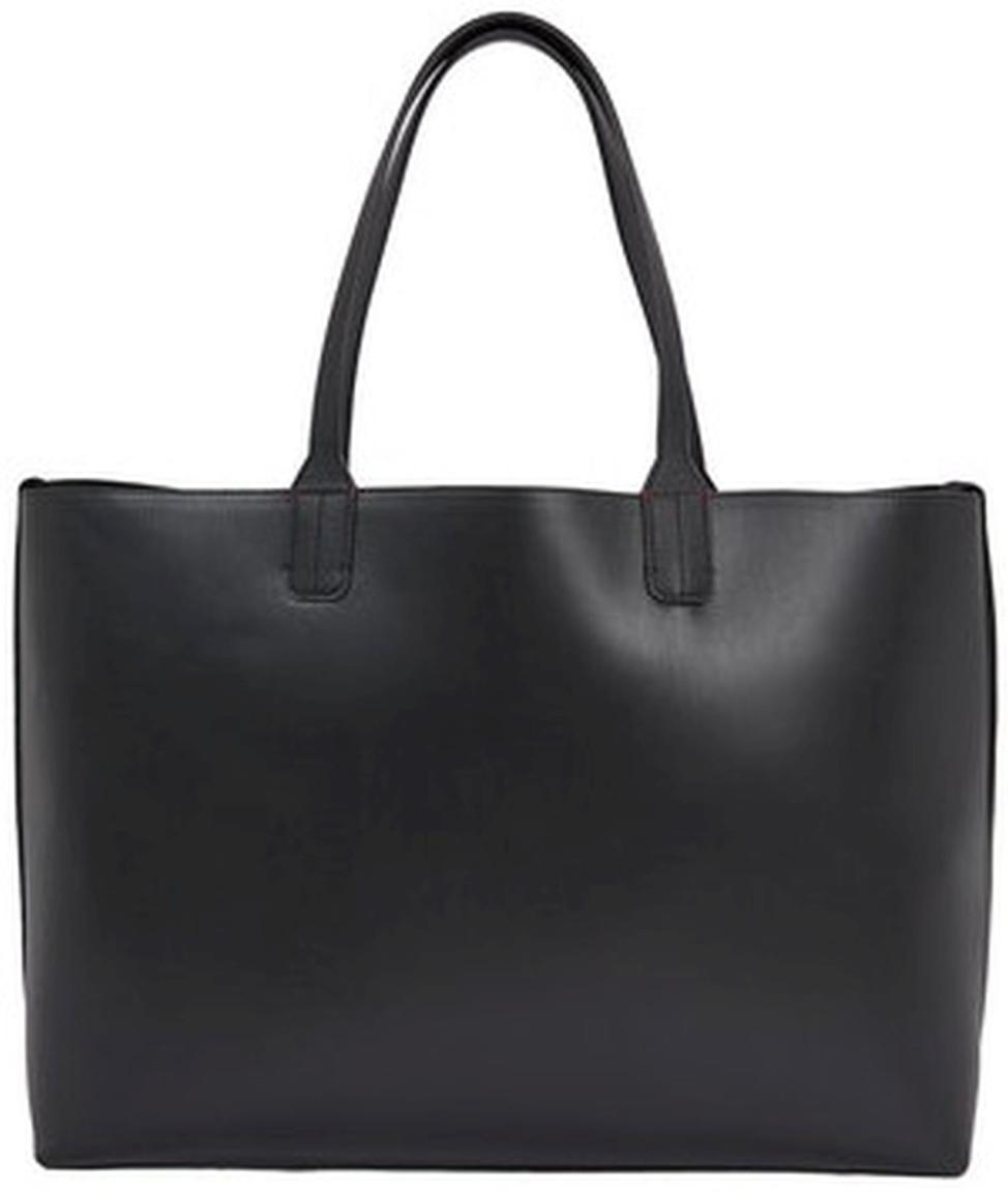 Hilfiger Schultertasche Big Iconic Tote Black mit Etui Anhänger