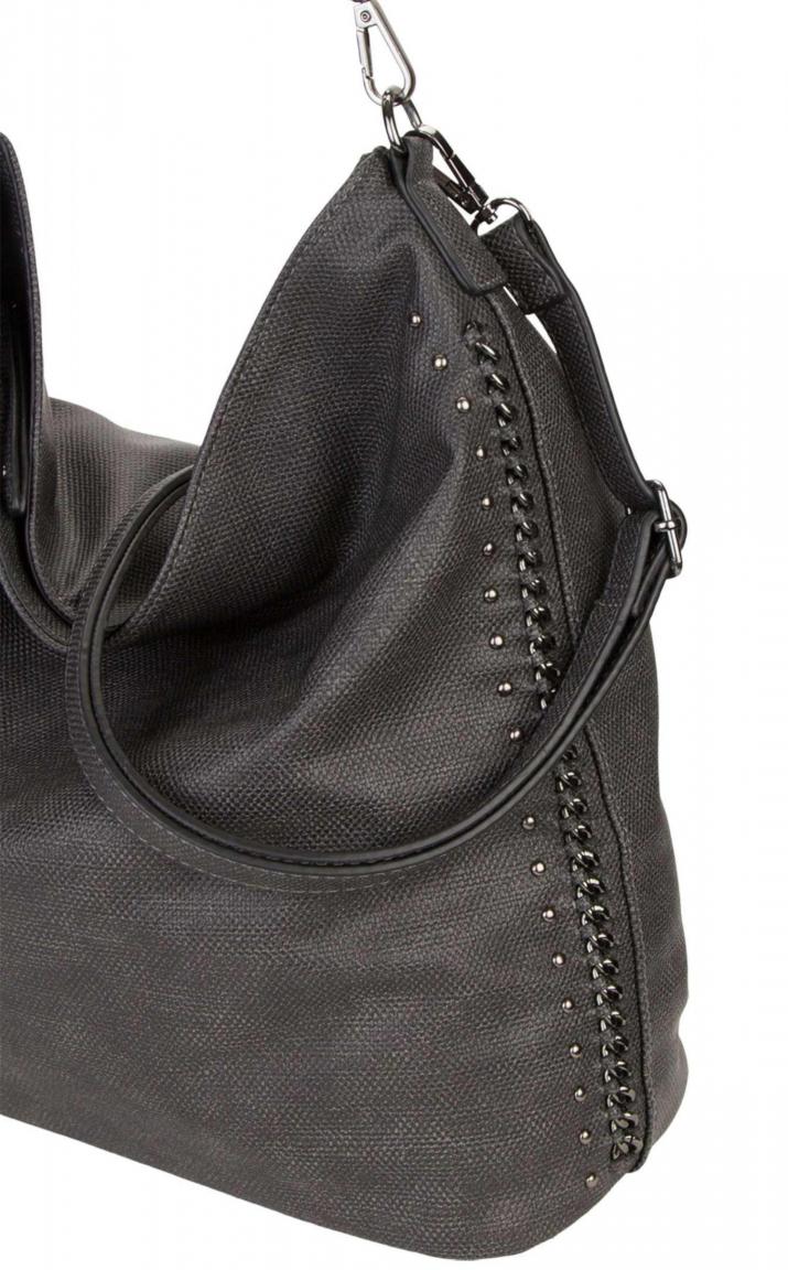 Hobo Bag Dory Darkgreen Suri Frey dunkelgrün Nieten Kette