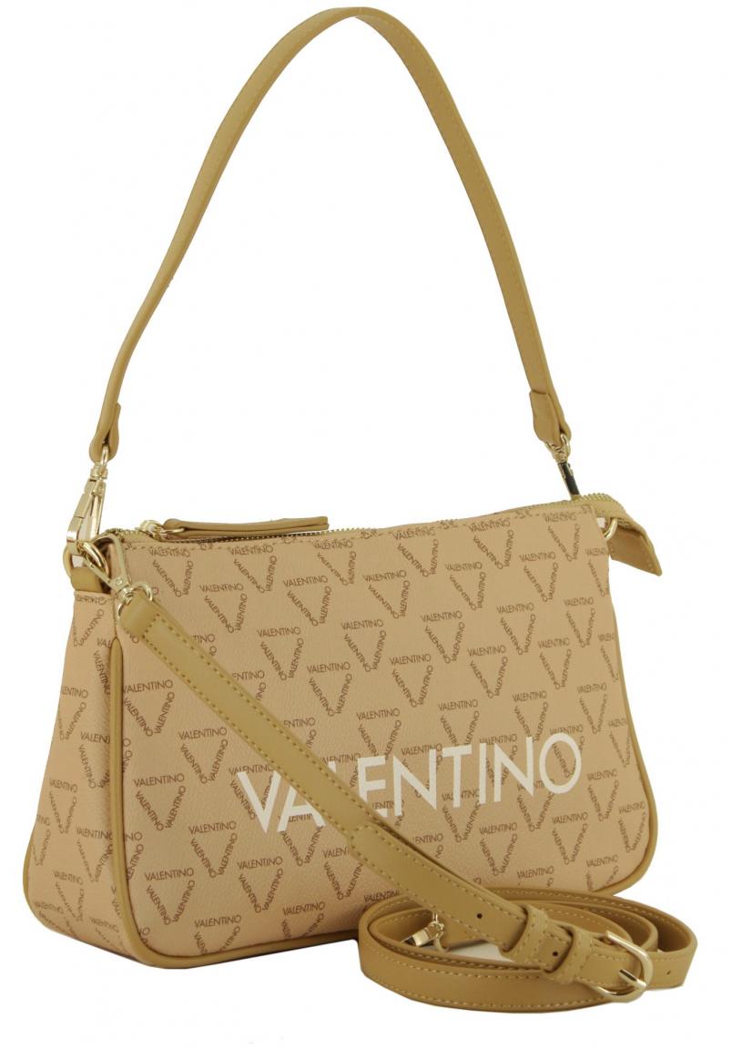 Hobo Bag mit Logoprint Valentino Liuto Beige Multicolor