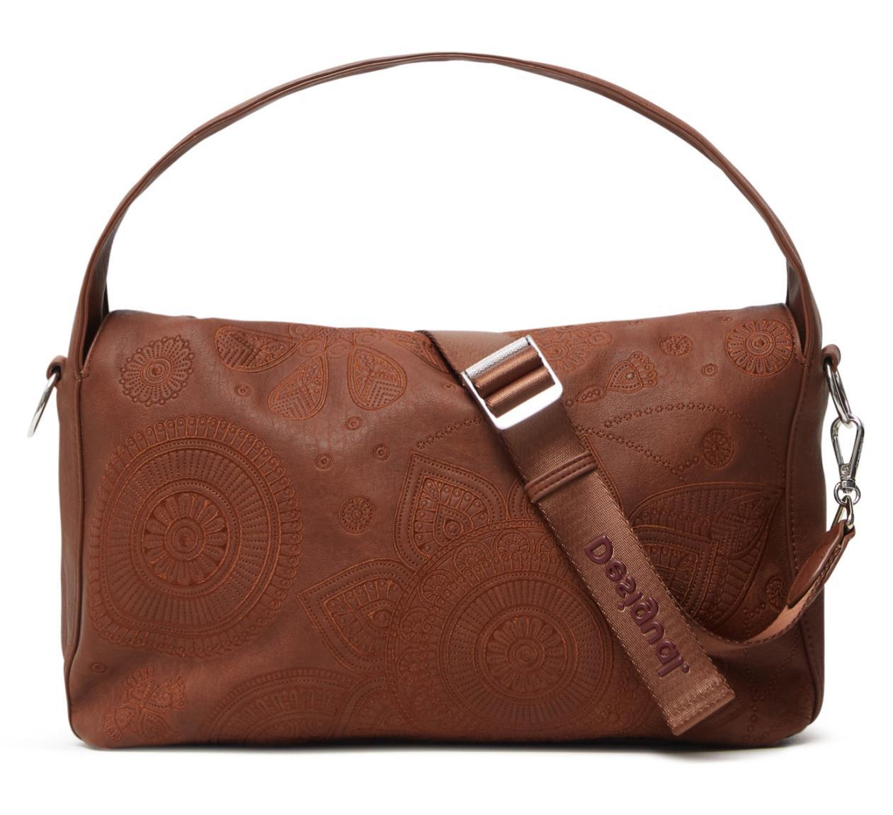 Hobo Tasche braun bestickt Desigual Deja Vu Narbonne Flap Mandala