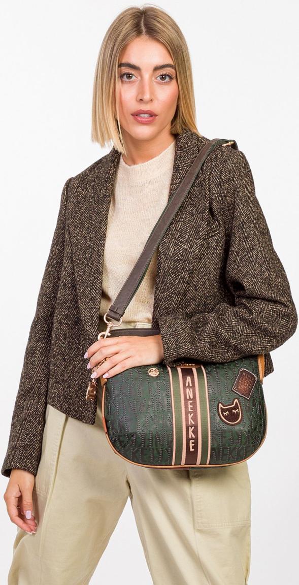 Hobobag Anekke The Forest Urban Bunt Grün Stickerei