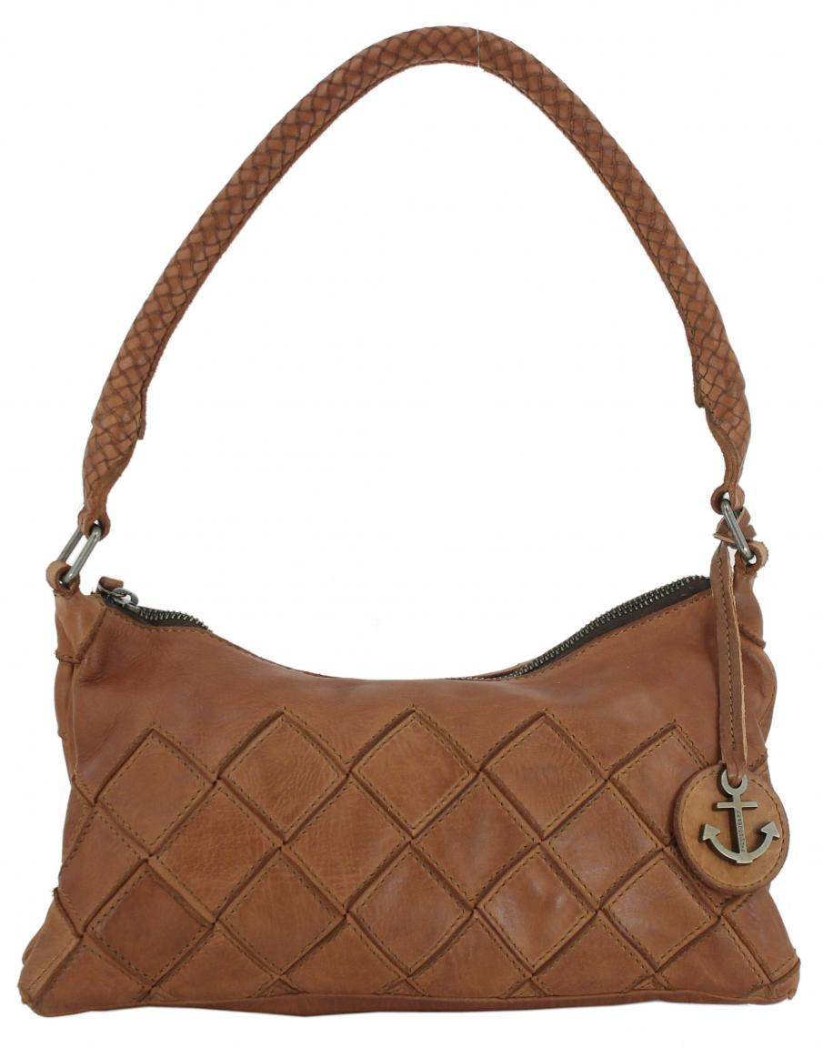 Hobobag Flechtoptik Harbour 2nd Fashion Lights Neve cognacbraun