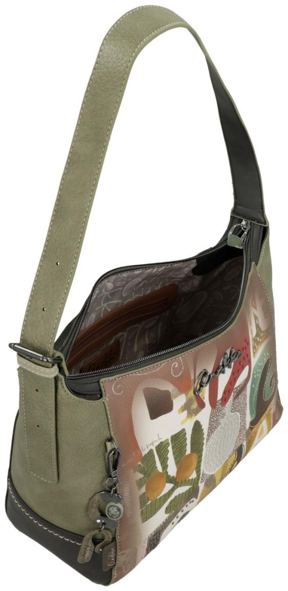 Hobotasche Anekke Amphora Griechenland olivgrün Ziernieten bronze Metallic