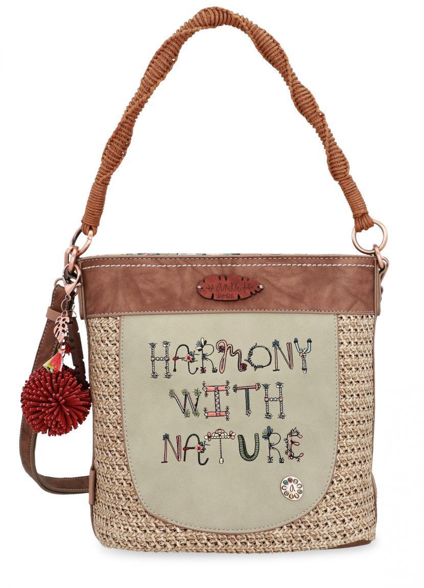 Hobotasche Bast geflochten beige Anekke Jungle Nature
