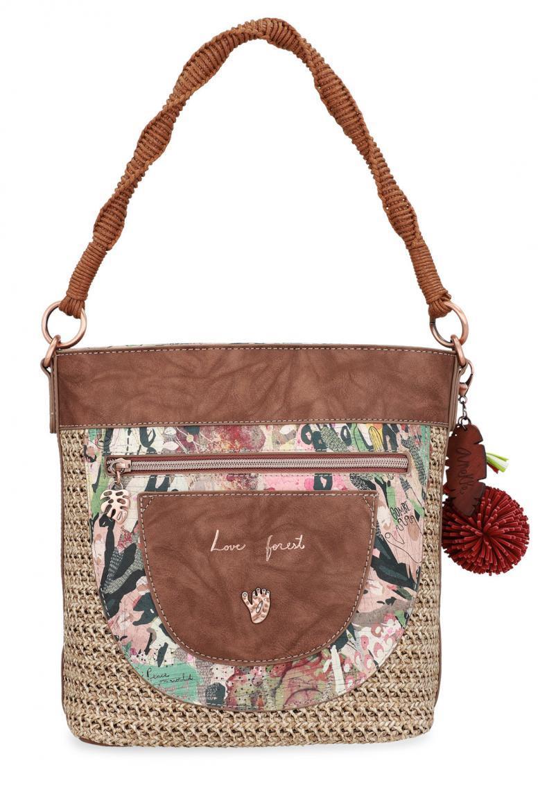 Hobotasche Bast geflochten beige Anekke Jungle Nature