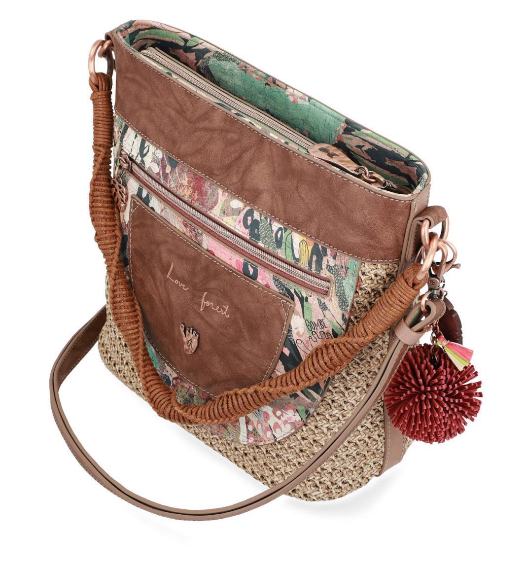 Hobotasche Bast geflochten beige Anekke Jungle Nature
