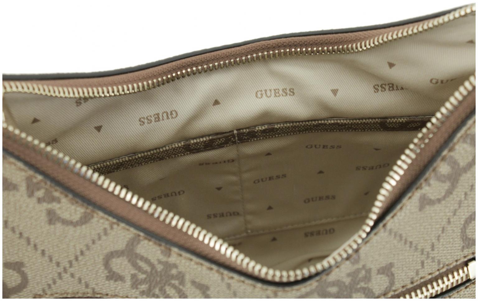 Hobotasche Guess Izzy 4G Logo Shoulder Bag Latte beige braun