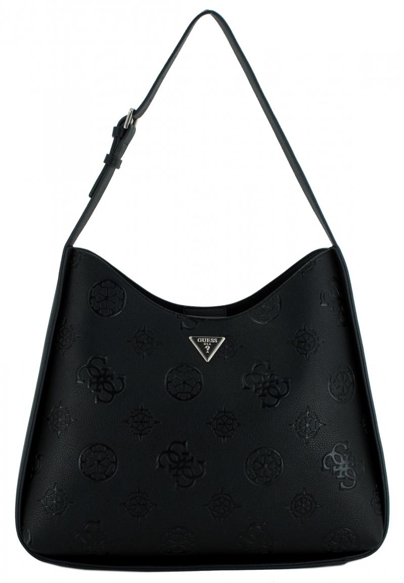 Hobotasche Guess Keandra Logoprägung Stone zartrosa Innentasche