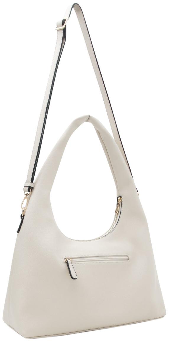 Hobotasche L.Credi creme Palmira modern Velours Kontrast